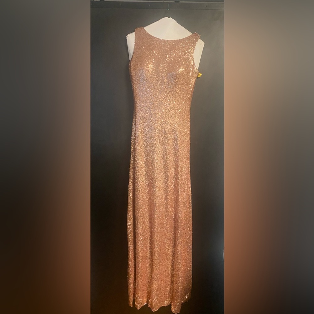 Cristina Wu sequin floor length dress